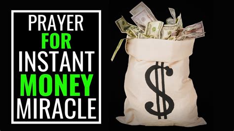 prayer for today church money miracle